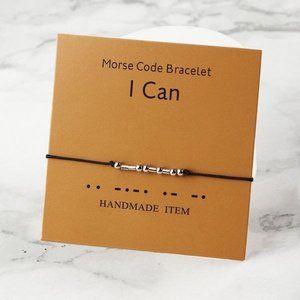 "I Can" Morse Code Bracelet